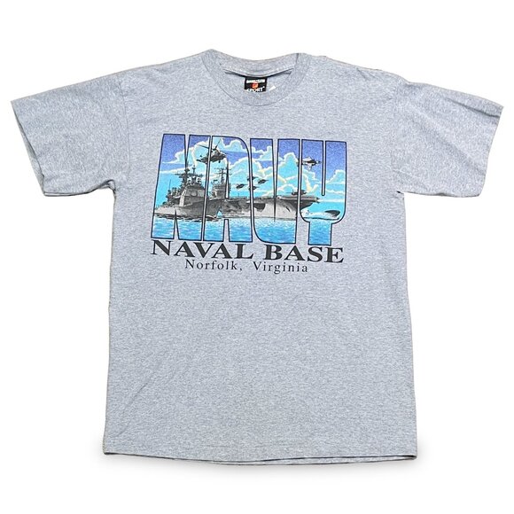 Vintage Navy Naval Base Virginia T - Picture 1 of 3